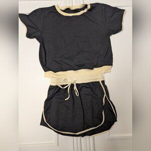 Women's 2 Pc Set, Matching SS Top w/ Skort, Size M